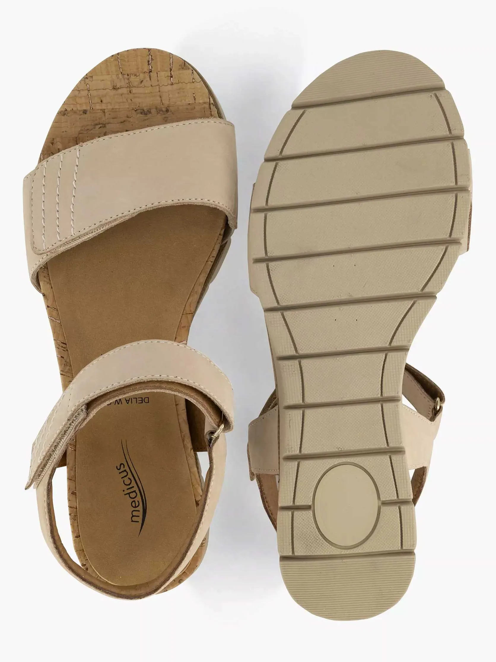 Beige Comfort Sandaal
