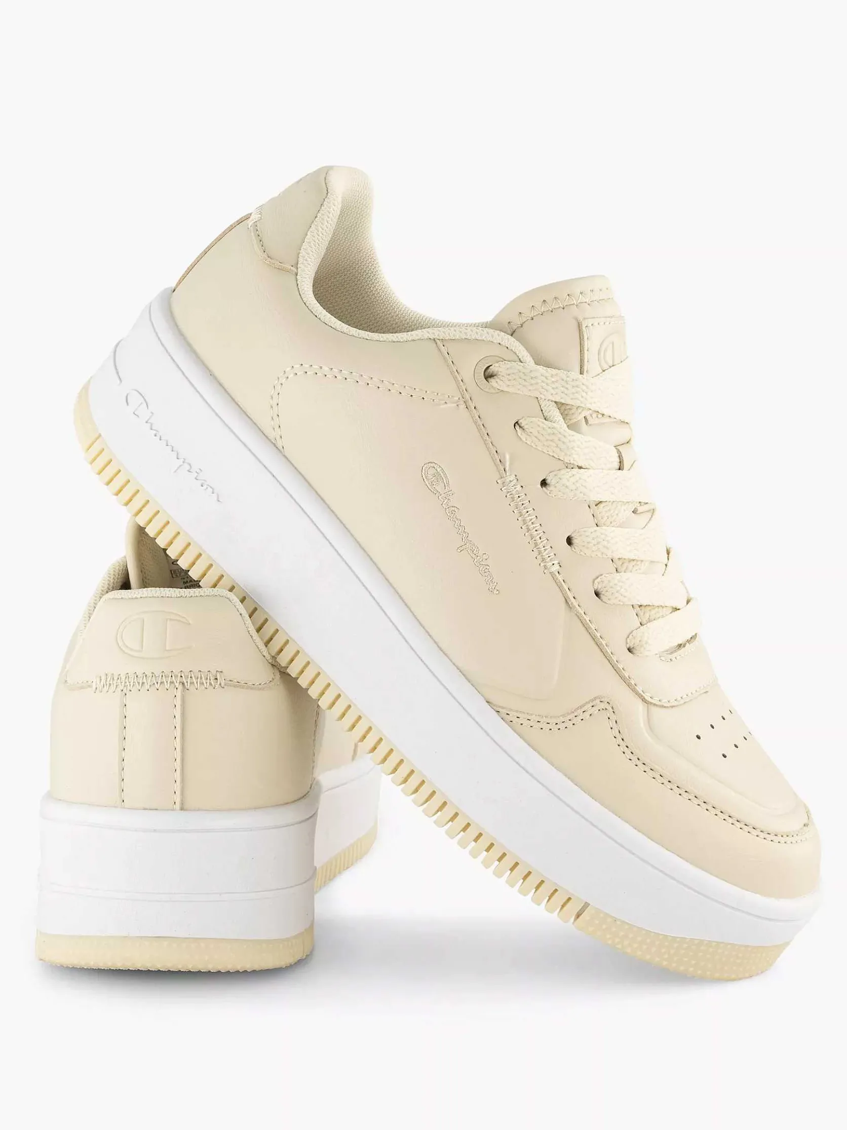 Beige Rebound Platform Low