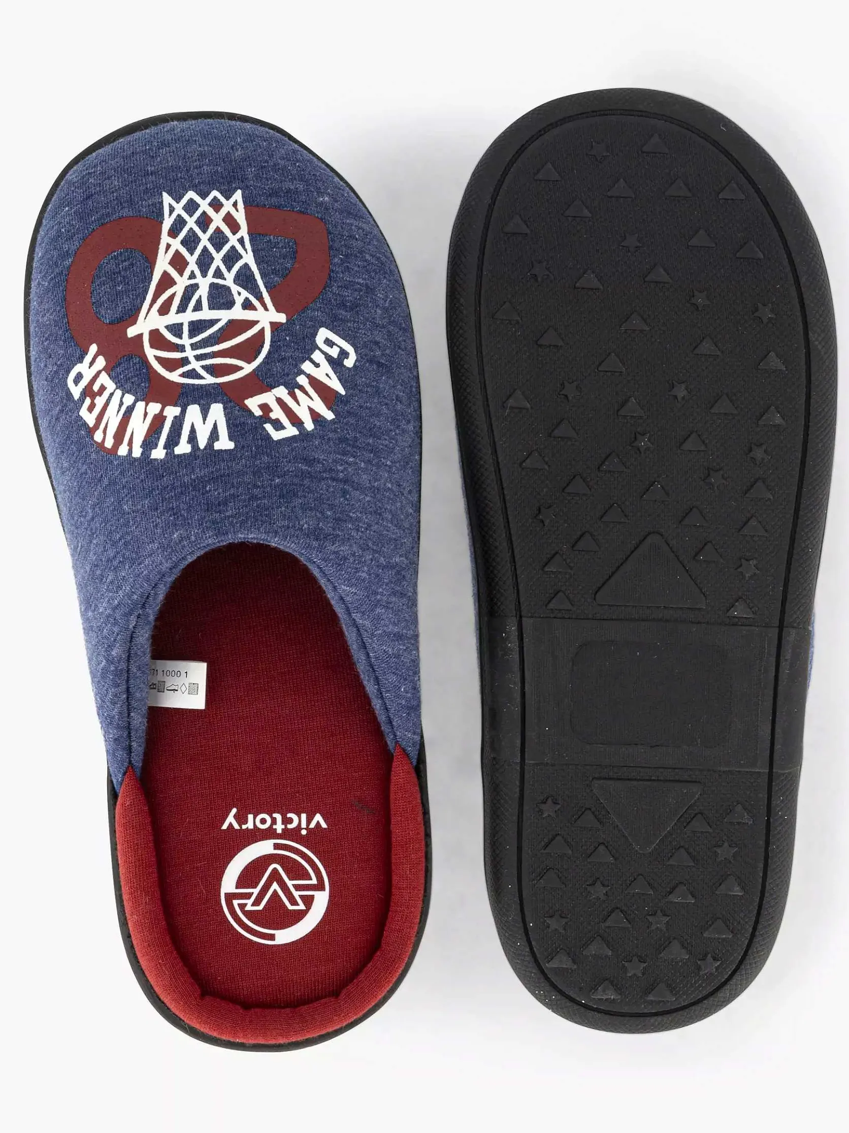 Blauwe Instap Pantoffel