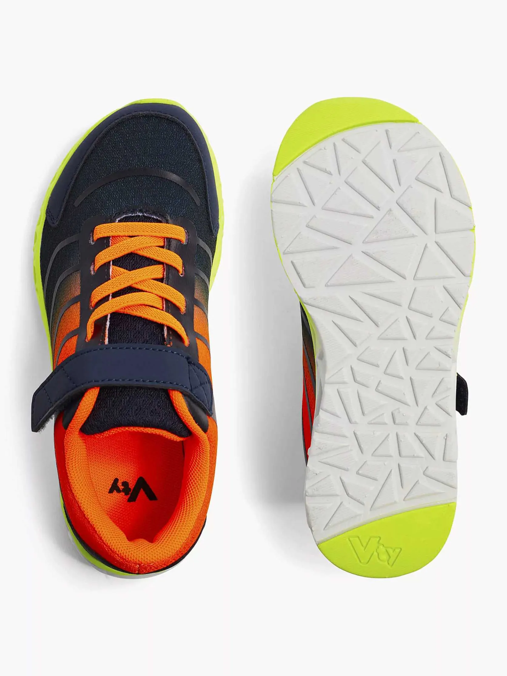 Blauwe Sneaker Elastische Veter