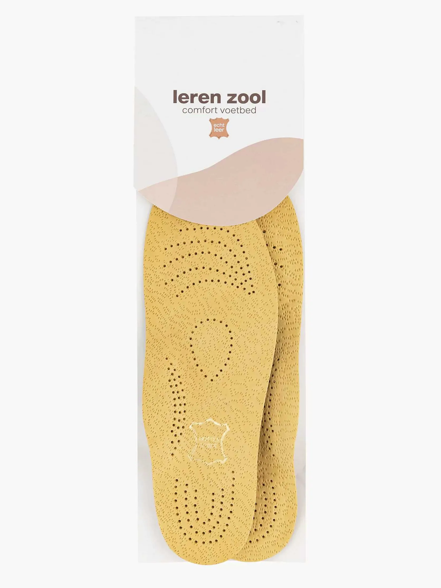 Bruine Leren Voetbed Zool 37-38