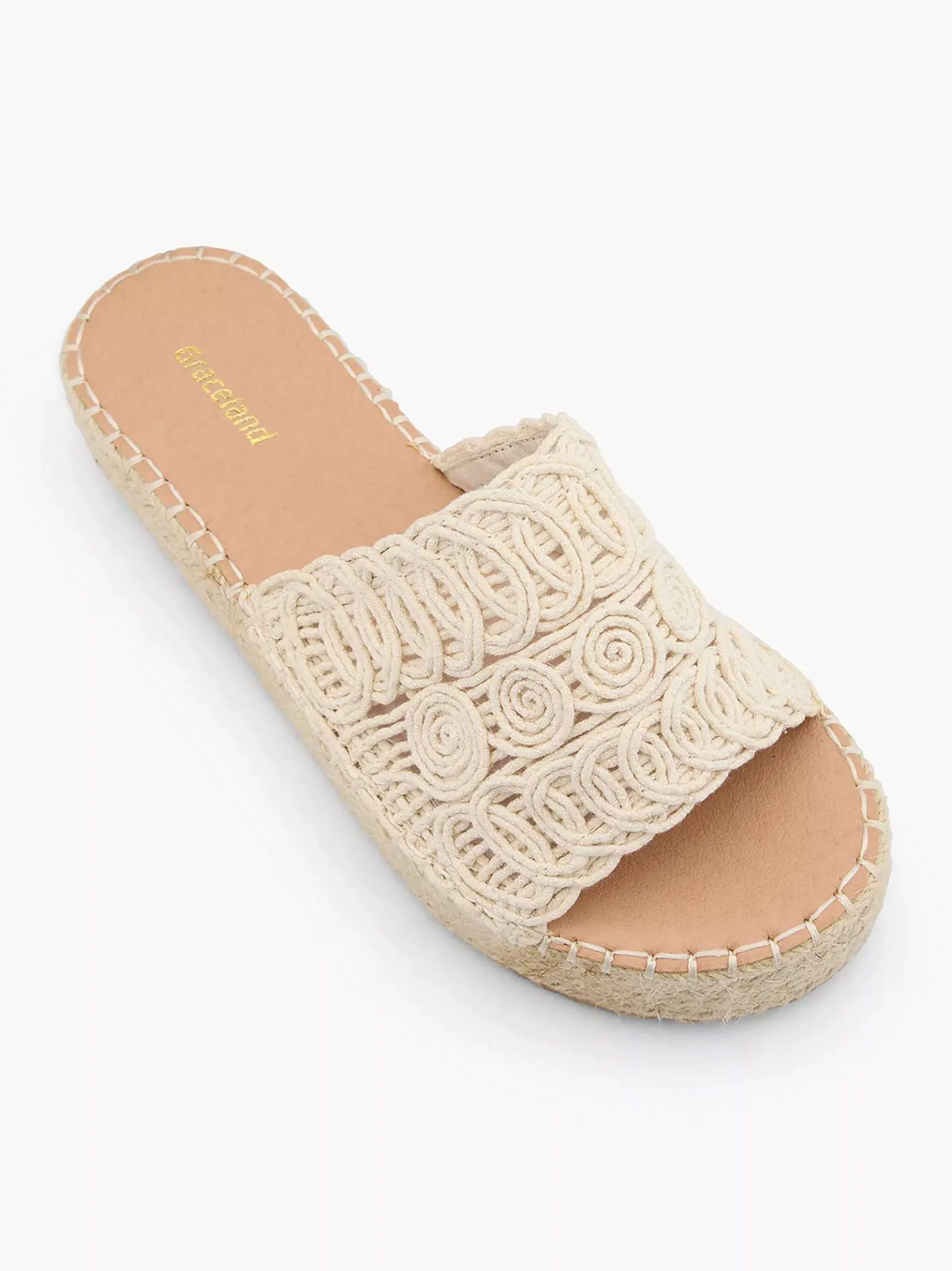 Creme Platform Slipper