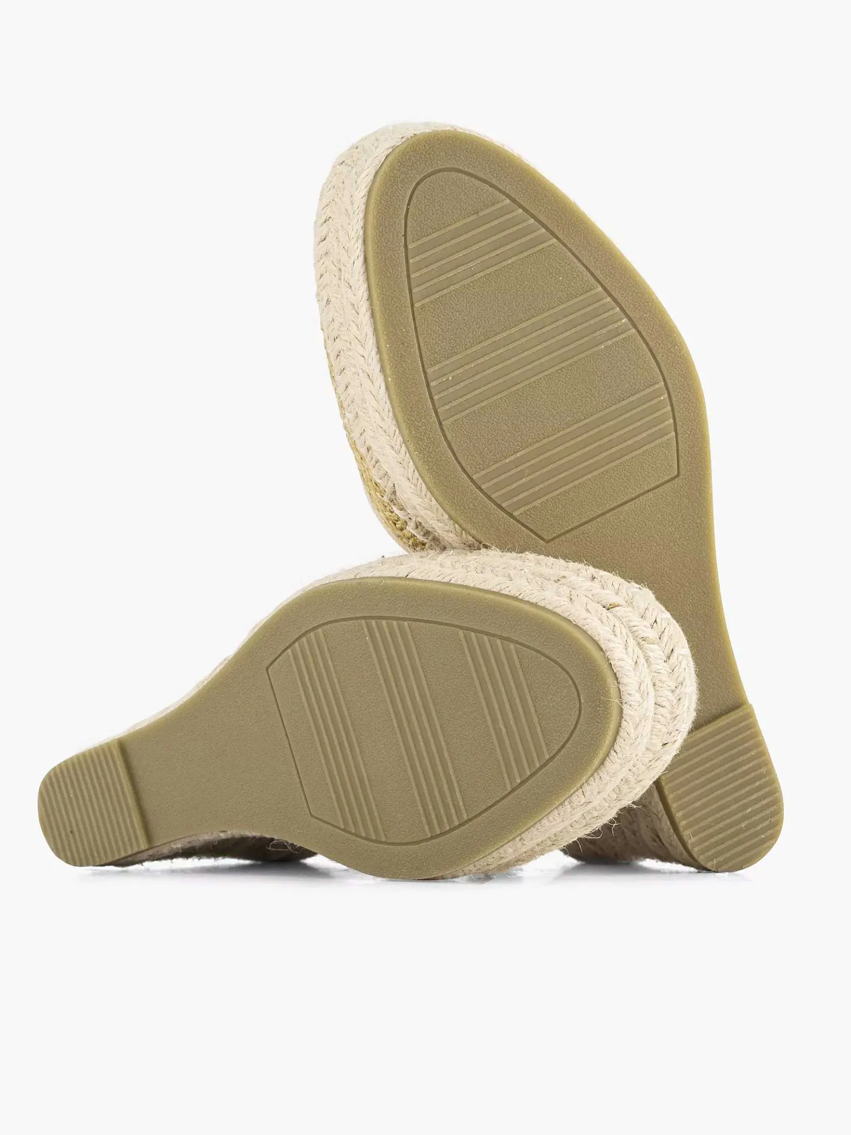 Gouden Espadrille Sleehak