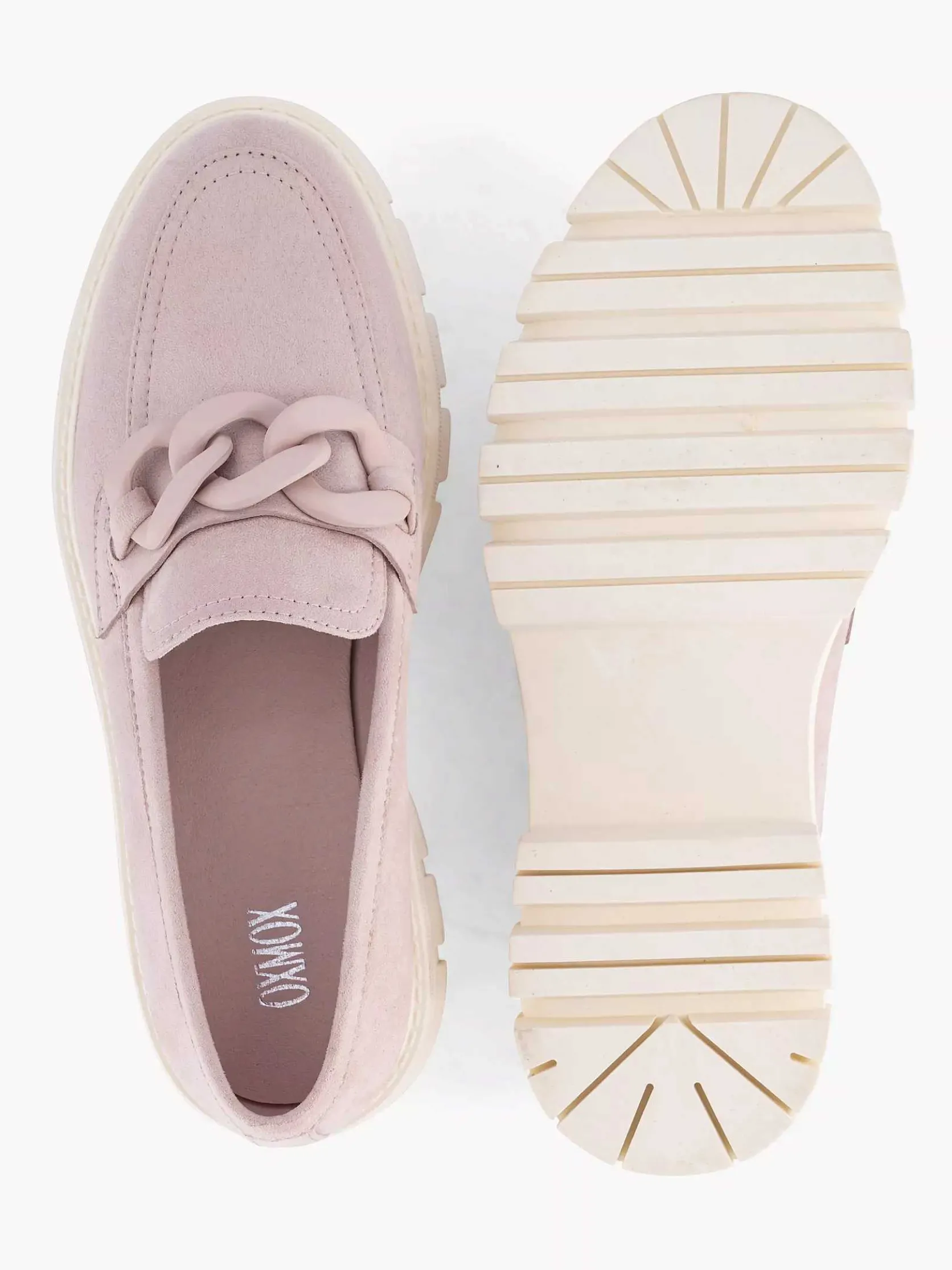 Roze Chunky Loafer Sierketting