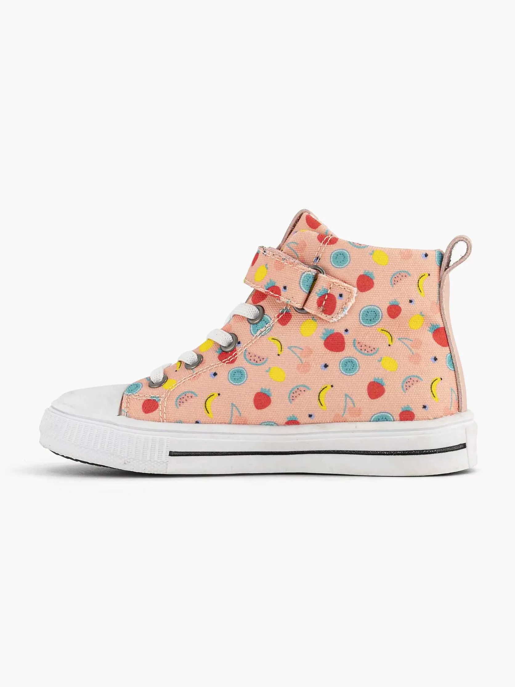 Roze Hoge Canvas Sneaker Fruit