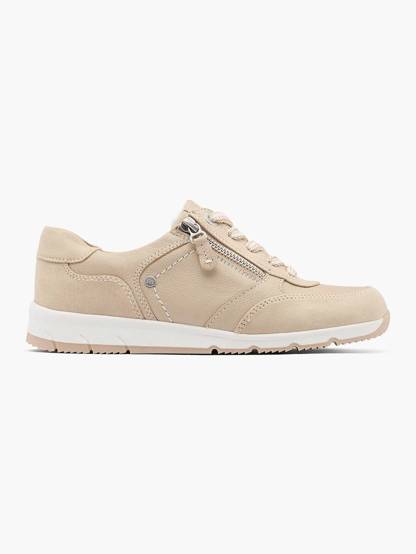Taupe Leren Sneaker
