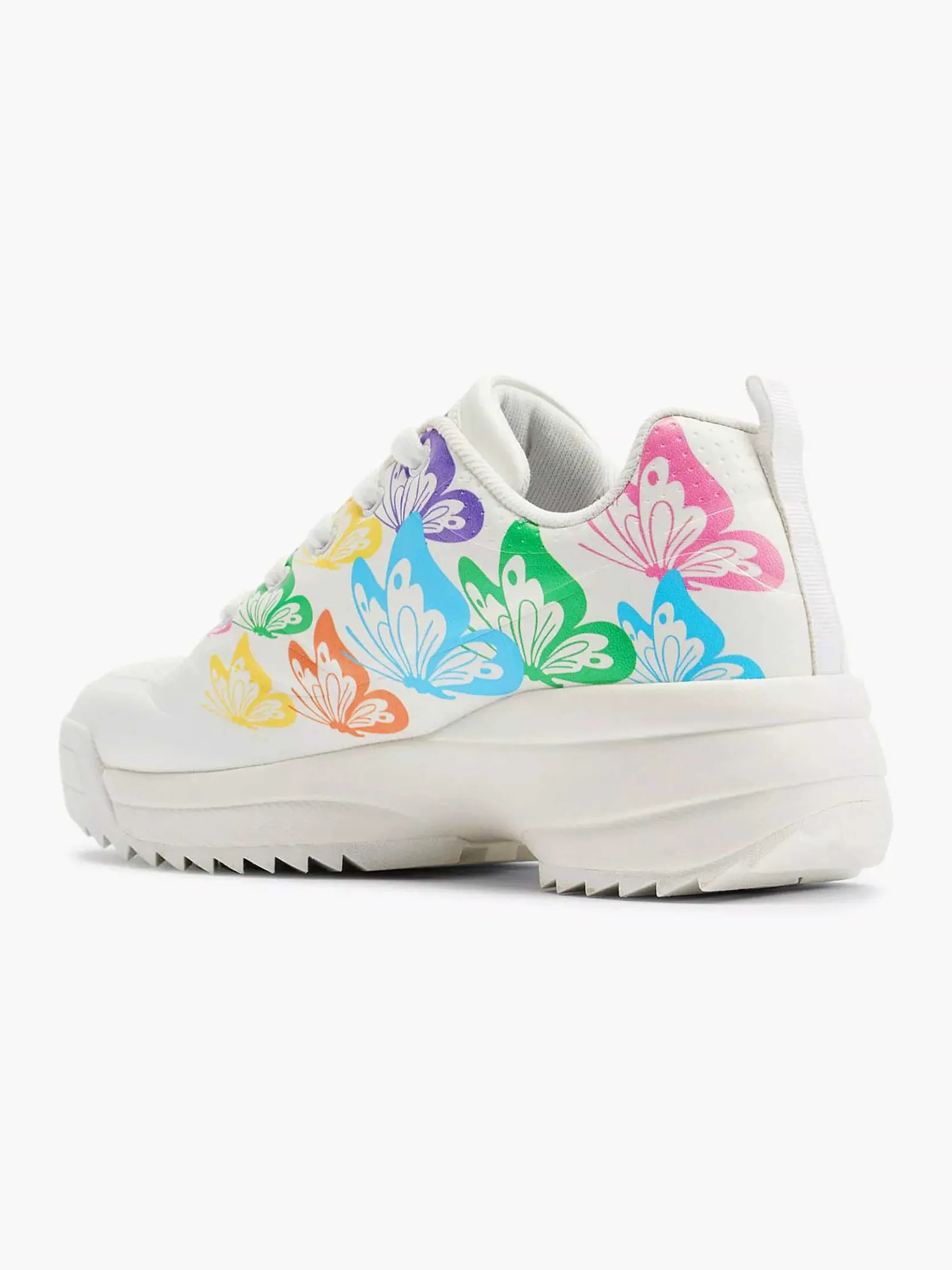 Witte Chunky Sneaker Vlinders