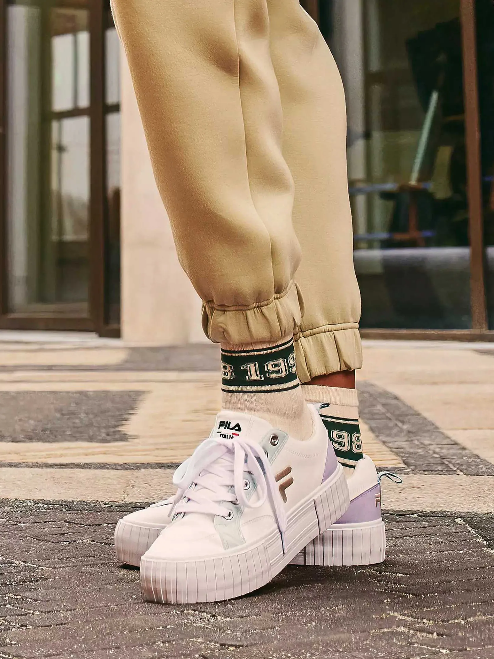 Witte Platform Sneaker