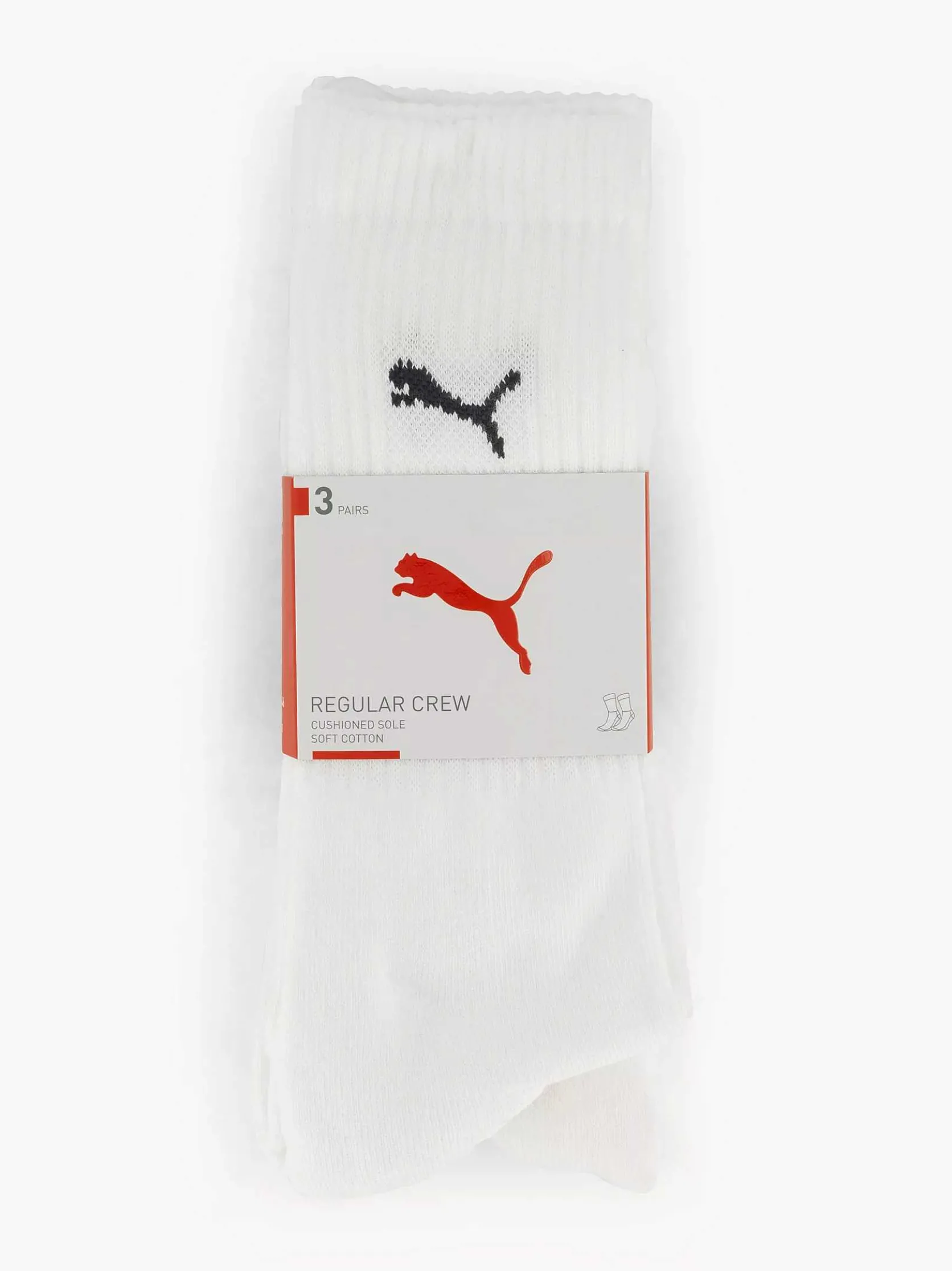 Witte Puma Crew 2 Pak 39-42