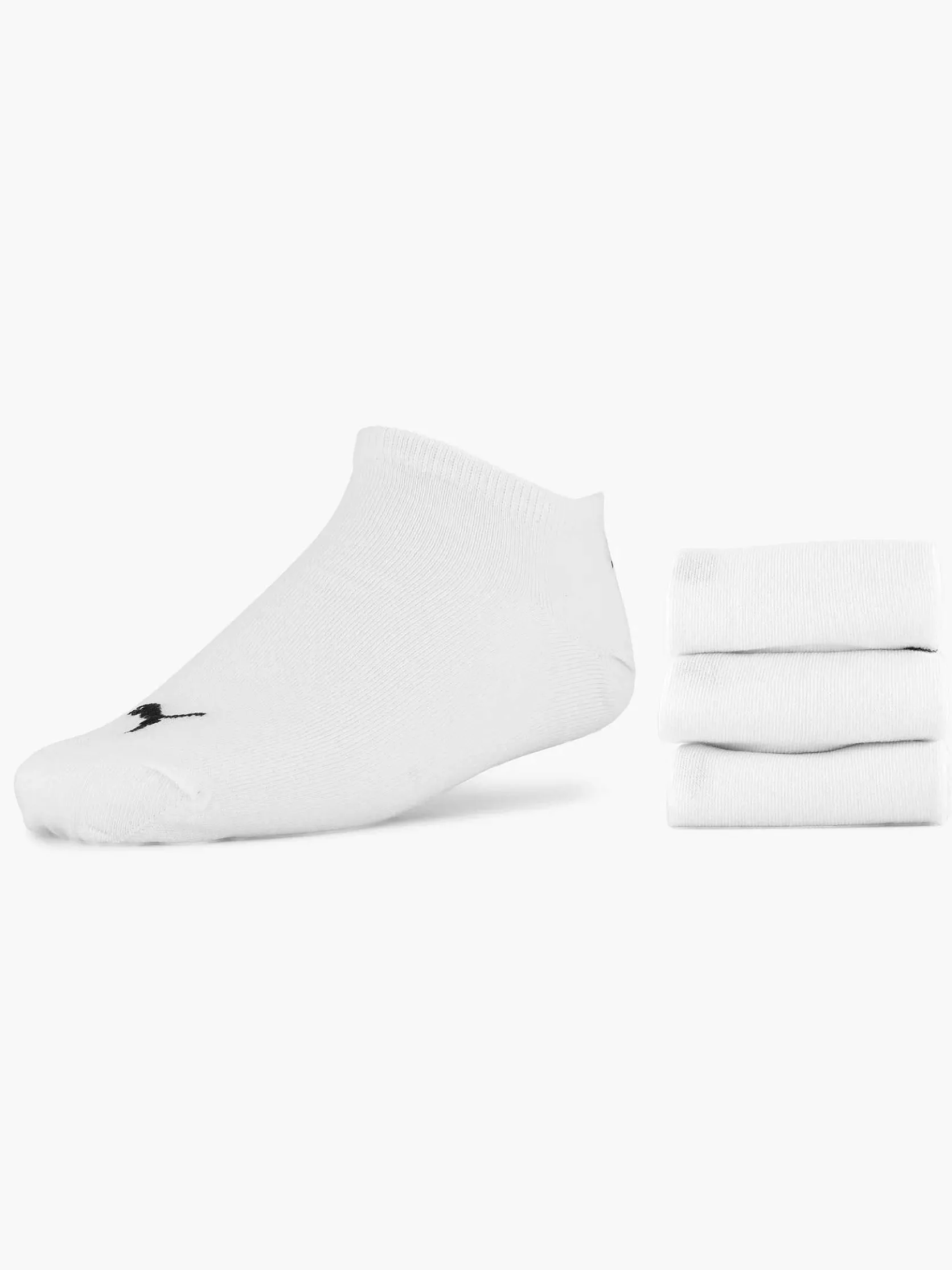 Witte Puma Sneaker Plain 3 Pak 39-42