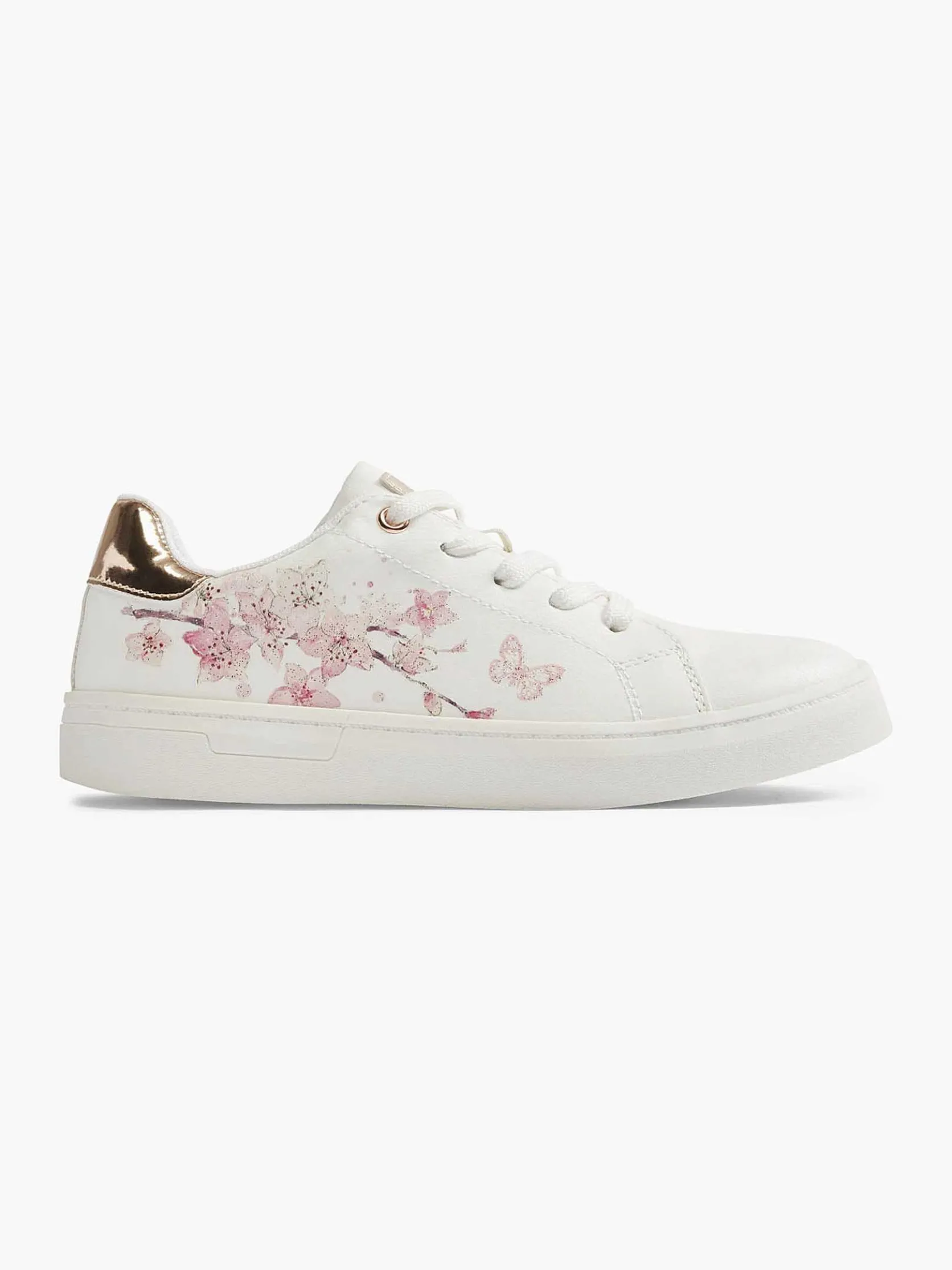 Witte Sneaker Bloemenprint