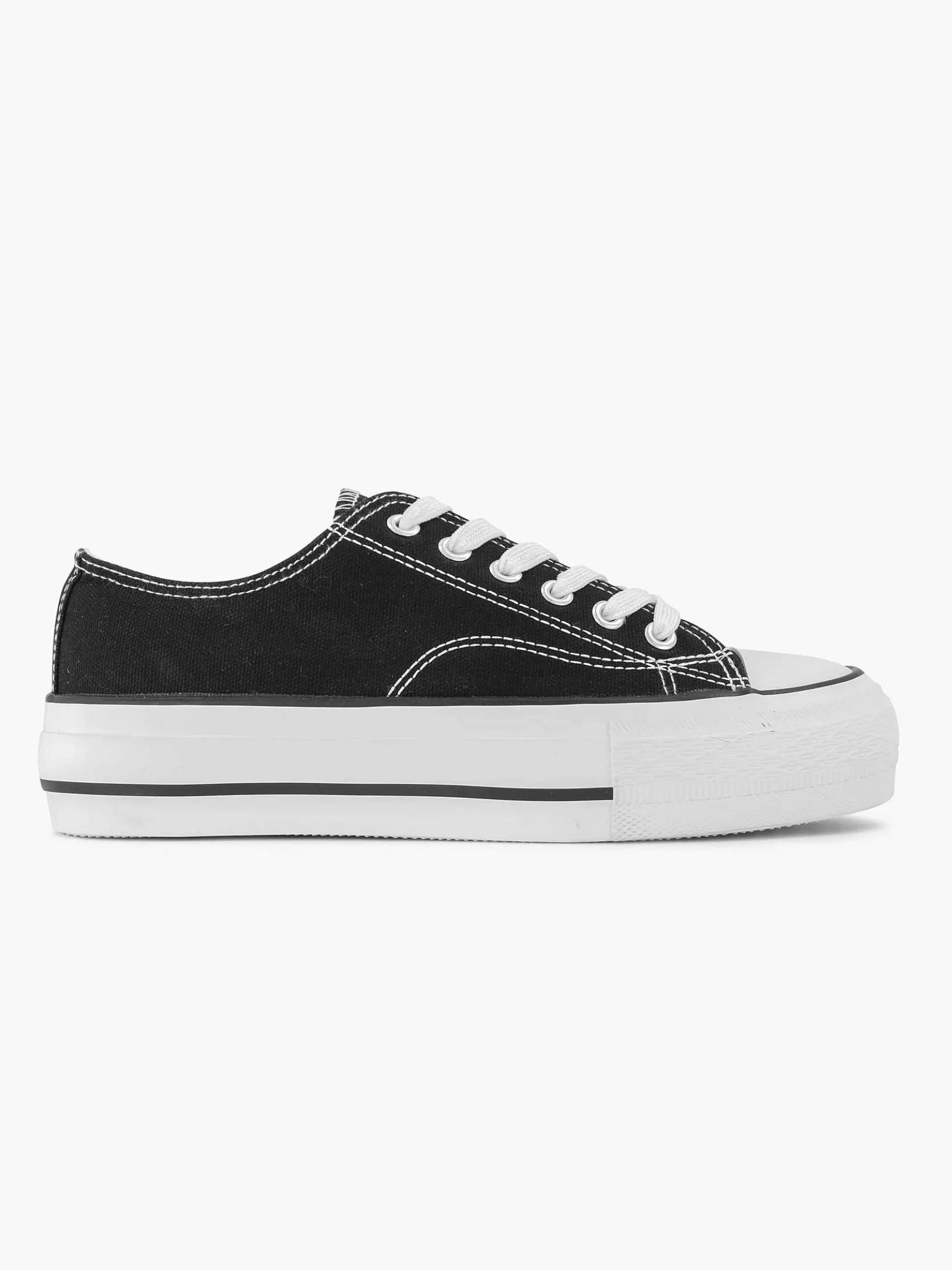 Zwarte Canvas Sneaker