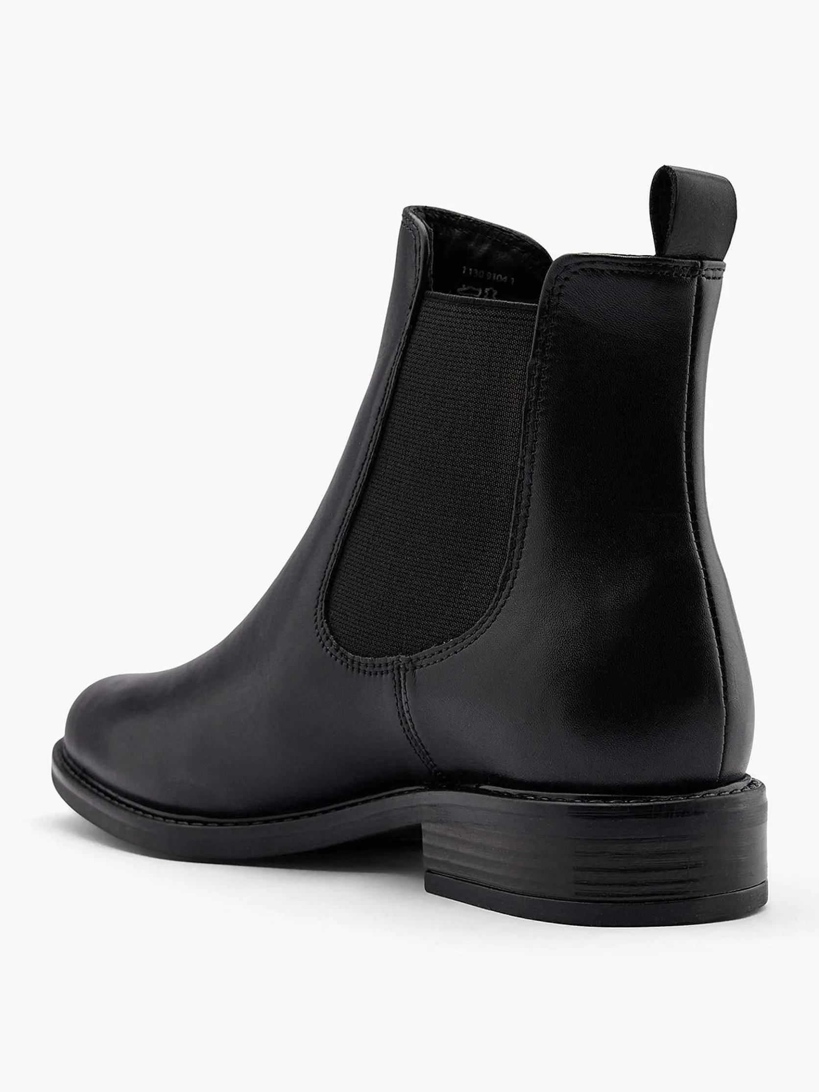 Zwarte Leren Chelsea Boot