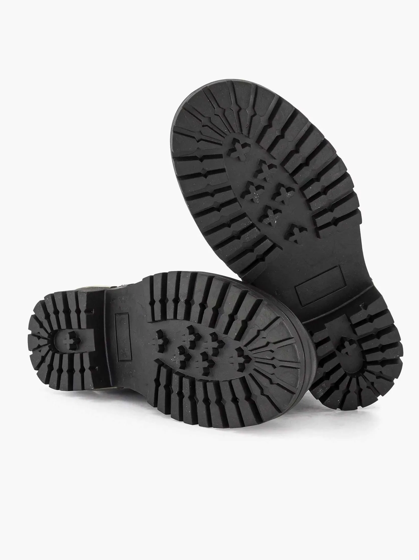 Zwarte Leren Veterboot