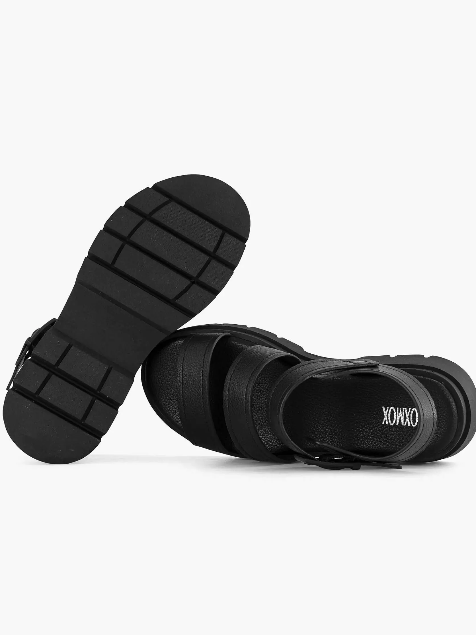 Zwarte Platform Sandaal