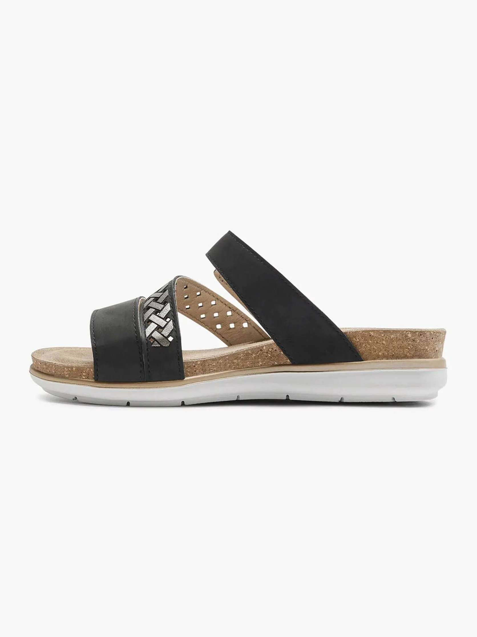 Zwarte Slipper Gespsluiting