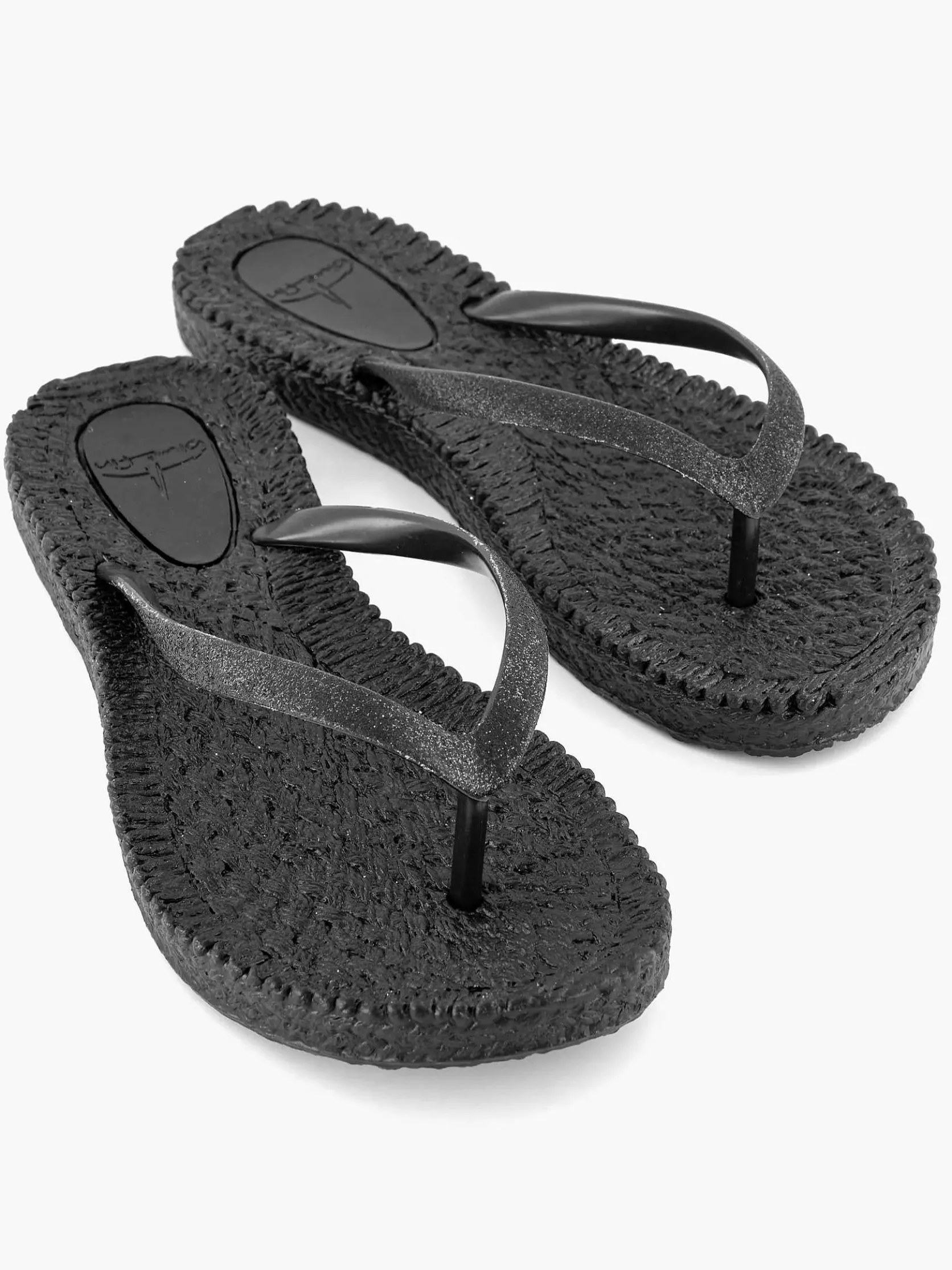Zwarte Teenslipper