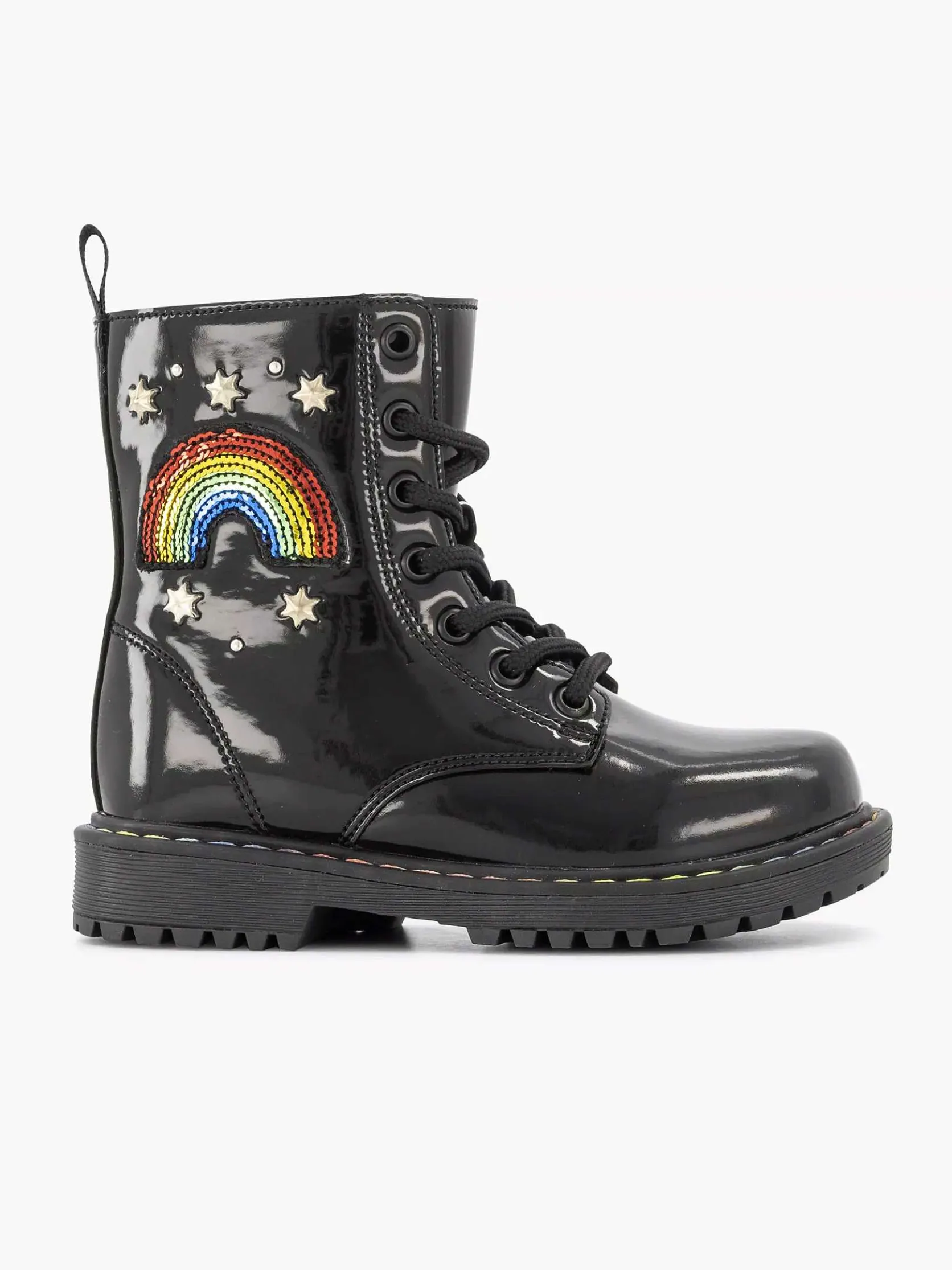 Zwarte Veterboot Regenboog